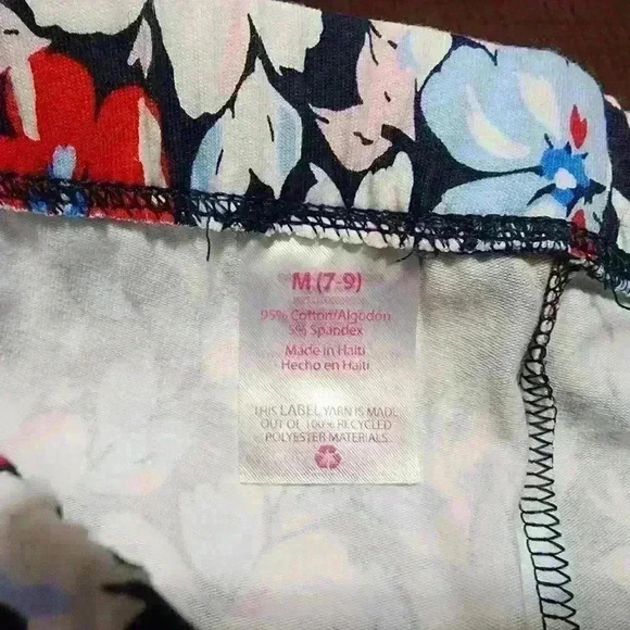 NWT No Boundaries Womens Capri Legging Juniors Size M (7-9) Floral Print - Picture 6 of 6